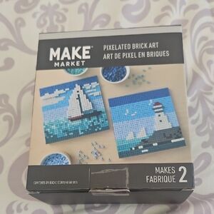 Make Market Pixelated Brick Art Set New In Box Nice Gift. Nautical Theme